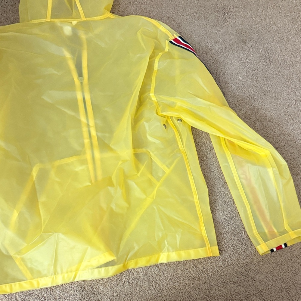 Calvin Klein Yellow Rain Coat with Red Logo - Picture 7 of 7